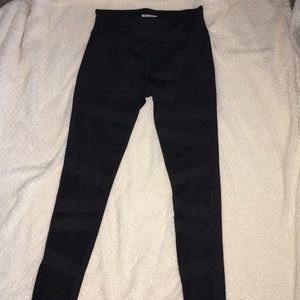 Black sheer cut out leggings